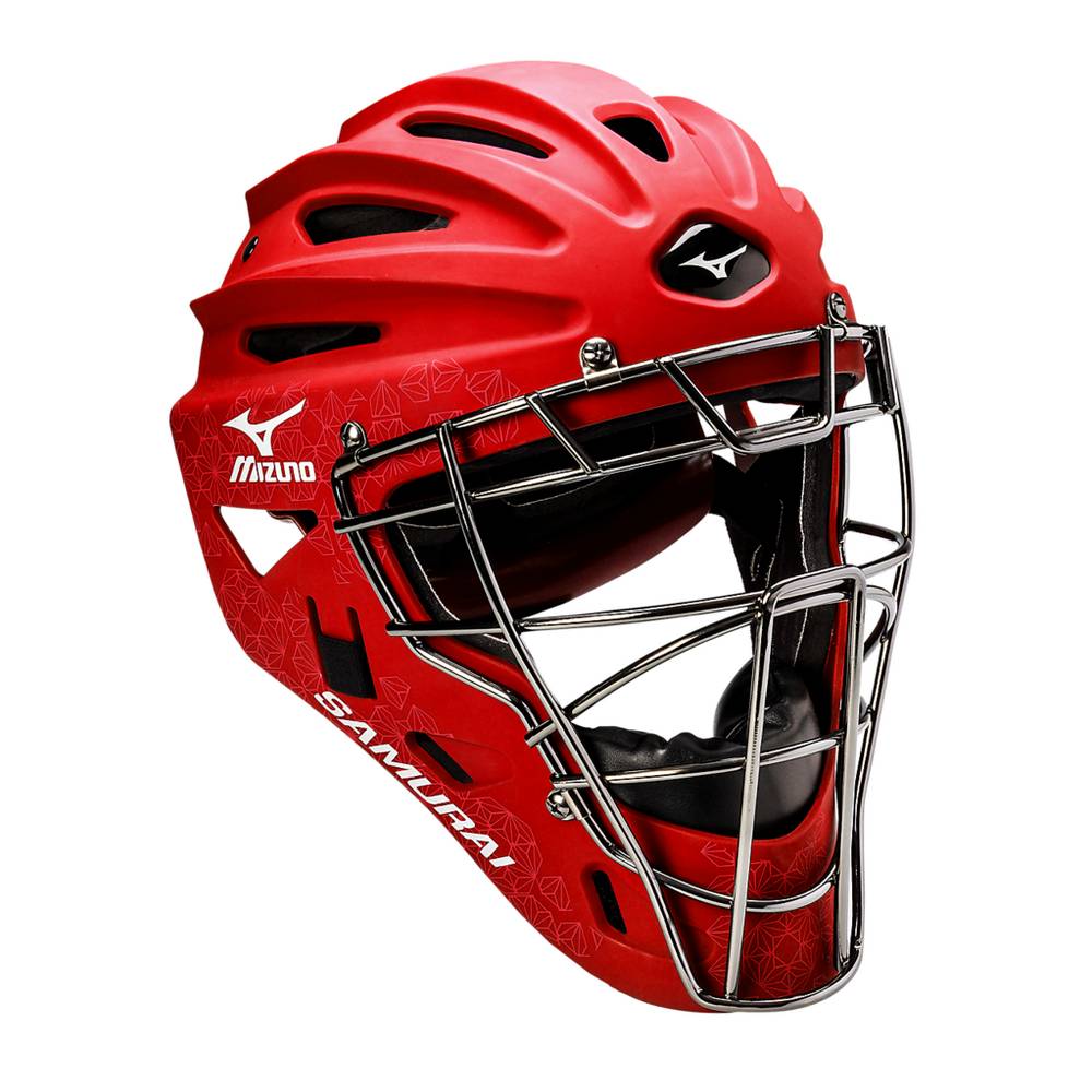 Womens Mizuno Samurai Fastpitch - G4 Softball Catcher’s Helmet Red Philippines (JWBMEQ516)